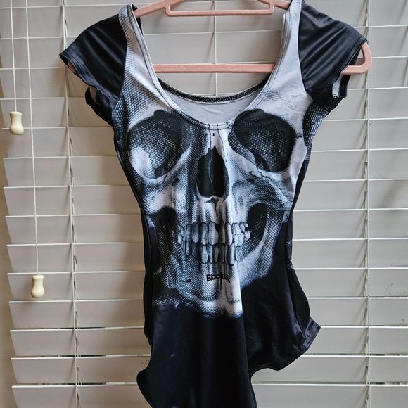 Blackmilk Skull Bodysuit - Picture 2 of 5